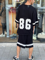 Nammos חליפה אובר סייז 86 | Black/White