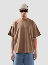 GCDS Patch Logo Solarized T-shirt B2SM2313JF1-30 | Beige Taupe
