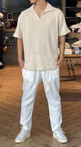 Nammos Davidof סריג פולו Baly | Beige