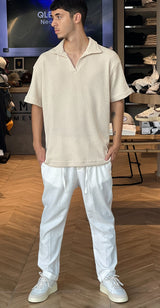 Nammos Davidof סריג פולו Baly | Beige