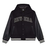 NEW ERA NE HOODED VRSITY JCKT NEWERA 60684379 | Black