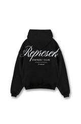 REPRESENT Owners Club Script Hoodie OCM41200-001 I Black