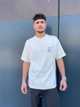 Drole de Monsieur Le T-Shirt Slogan Cursive D-TS198-CO102-CM | Cream