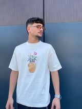 Drole de Monsieur Le T-Shirt Pinceaux D-TS183-CO002-CM | Cream