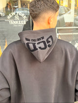 GCDS Logo Lounge Scouba Hoodie B2EM1904JJ9 99 | Black