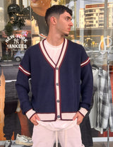 GCDS Logo Lounge College Cardigan B2EM1800KI3 77 | Blue