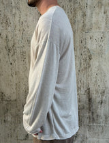 NAMMOS חולצה אובר סייז מפשתן I Beige