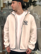 NEW ERA HOODED SHERPA NEYYAN 60758709 | White