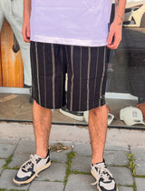 PepeJeans ברמודה פשתן פסים PM8000070 999 | Black