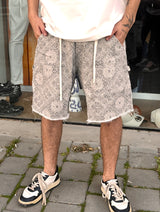 NAMMOS מכנס ג'ינס אובר סייז קצר VA25016 I Grey