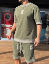 GCDS Men Loose Short Suit GC261MS03-061 | Olive