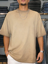 Nammos T-Shirt Over Size | Camel Stone Wash