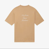Drole de Monsieur Le T-Shirt Slogan Callgraphy E-TS209-CO002 | Ice Brown