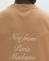 Drole de Monsieur Le T-Shirt Slogan Callgraphy E-TS209-CO002 | Ice Brown