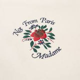 Drole de Monsieur Le T-Shirt Slogan Fleurs E-TS210-CO002 | Cream