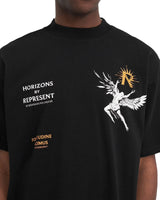 REPRESENT Icarus T-Shirt OverSize MLM467-01 | Jet Black