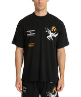 REPRESENT Icarus T-Shirt OverSize MLM467-01 | Jet Black