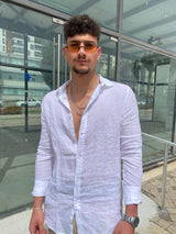 PepeJeans Linen Buttoned shirt Dan IL PM308795 | White