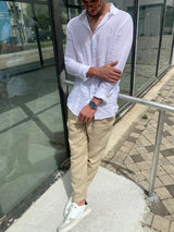 PepeJeans Linen Buttoned shirt Dan IL PM308795 | White