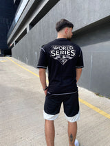 NEW ERA MLB WORLD SERIES SHORTS NEYYAN BLKO 60435359 | Black