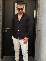 Nammos Buttoned shirt oversize | Black
