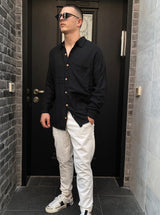 Nammos Buttoned shirt oversize | Black