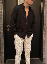 Nammos Buttoned shirt oversize | Black