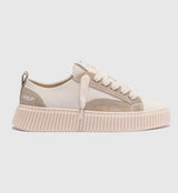 RHUN Sneakers Treble 2027 I Beige Grain Leather / Beige Suede