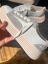 RHUN Sneakers Treble 2027 I Beige Grain Leather / Beige Suede