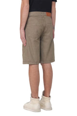 GCDS Logo Lounge Short C1MWQL223D087 | Sandshell / Taupe