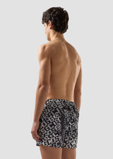 GCDS Monogram Swim Shorts C1MEQS250T075-999A  | Black / White