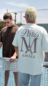 AMARA Paris Cotton OverSize T-Shirt 101036 | OffWhite Wash