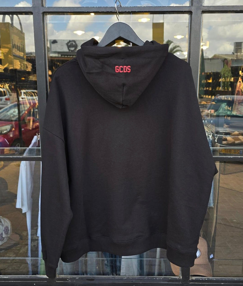 GCDS A2OU1910JH5 Logo Hoodie | Black