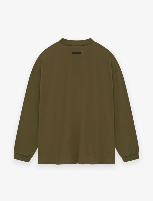 ESSENTIALS FEAR OF GOD OverSize T-Shirt Long Sleeve | Green