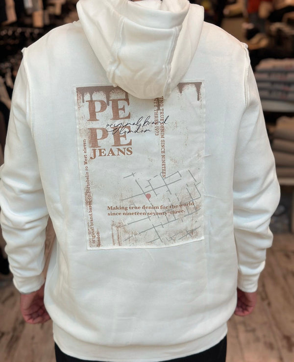 PepeJeans Hoodie Roci IL PM582778 800 | White