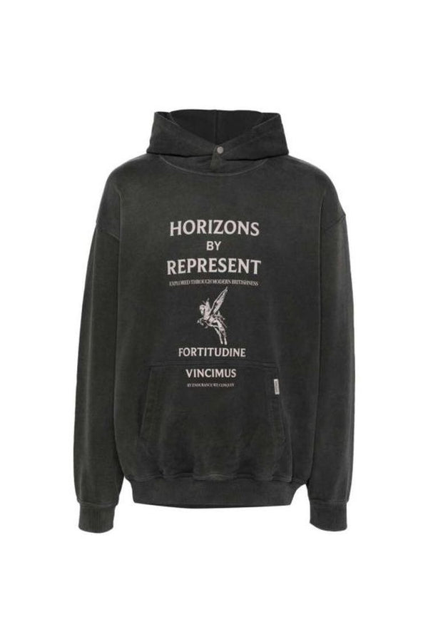 REPRESENT Horizons Hoodie MLM414-444| Aged Black