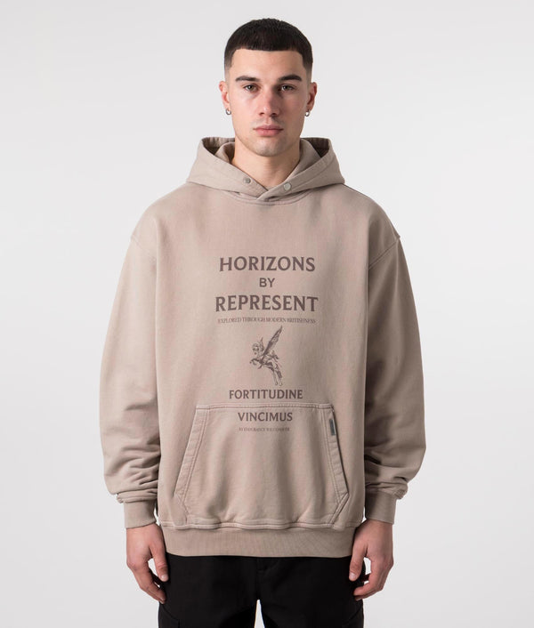 REPRESENT Horizons Hoodie MLM414-431| Washed Taupe