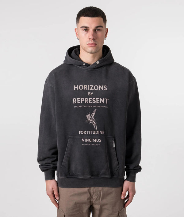 REPRESENT Horizons Hoodie MLM414-444| Aged Black