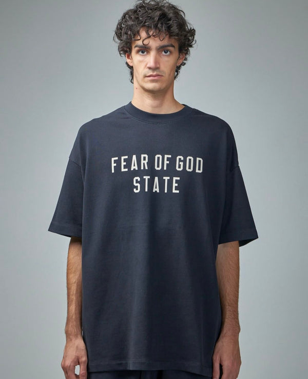 ESSENTIALS FEAR OF GOD OverSize T-Shirt 125BT242000F | Blue Navy