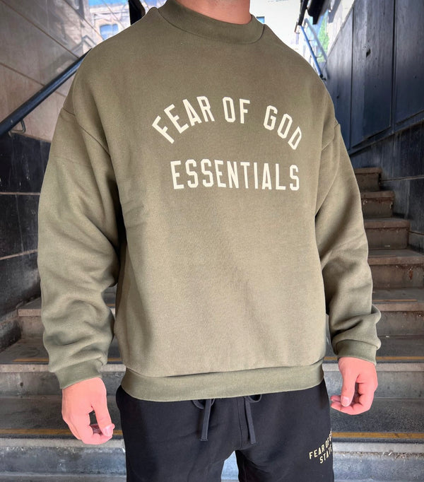 ESSENTIALS FEAR OF GOD OverSize Sweatshirt 192BT246265F | Green