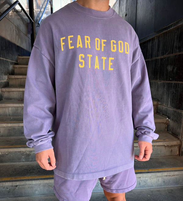 ESSENTIALS FEAR OF GOD OverSize T-Shirt 125BT242017F | Purple