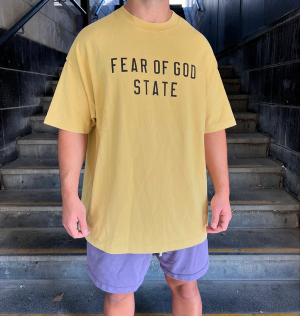 ESSENTIALS FEAR OF GOD OverSize T-Shirt 125BT242003F | Amber