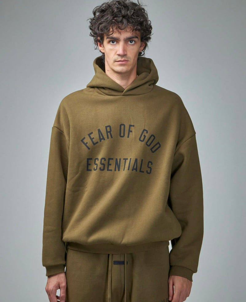 ESSENTIALS FEAR OF GOD OverSize Hoodie 192BT246254F | Green