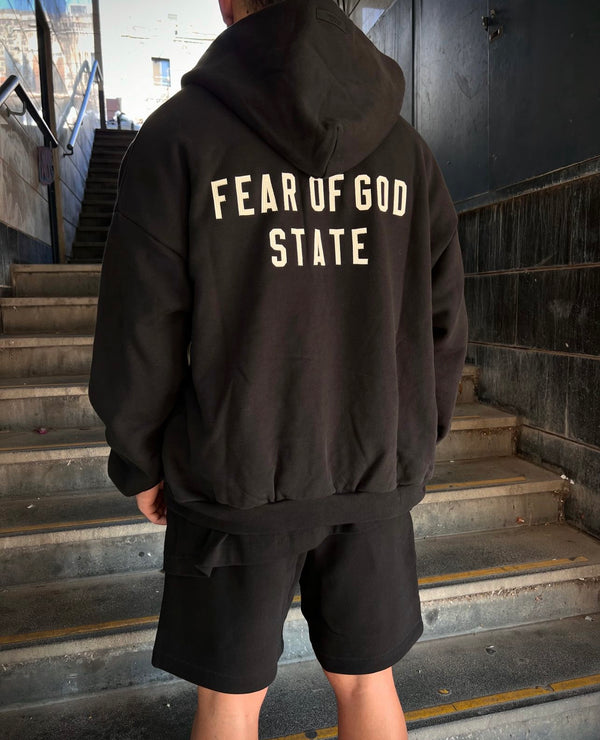 ESSENTIALS FEAR OF GOD OverSize Jacket 192BT244240F | Black