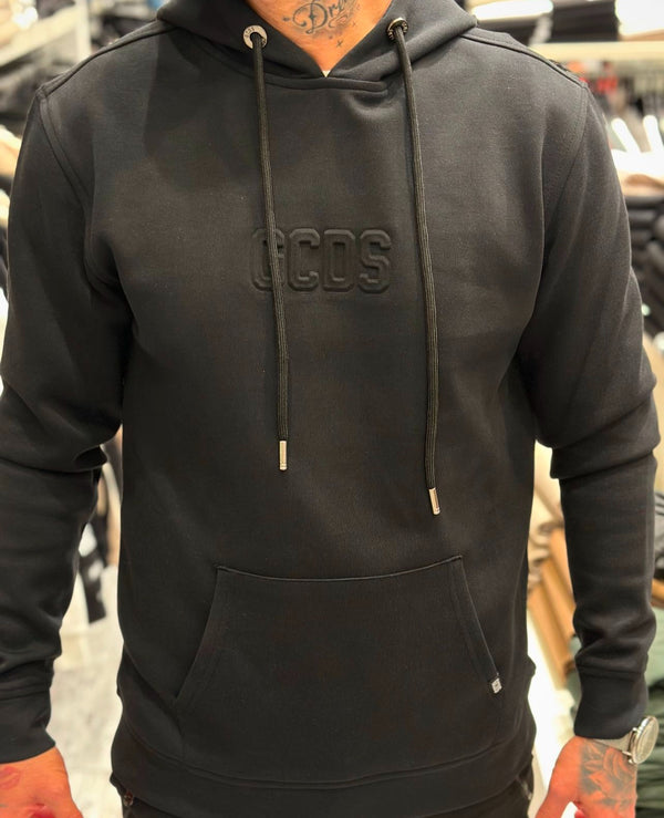 GCDS GC242MH03-001 Stright Hoodie | Black