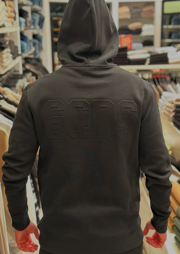 GCDS GC242MH03-001 Stright Hoodie | Black