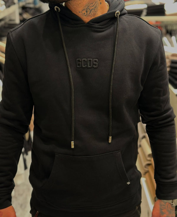 GCDS GC242MH01-001 Stright Hoodie | Black