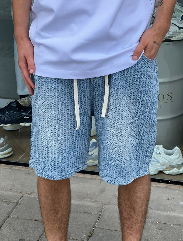 Nammos Over Size Short Jeans | Light Blue