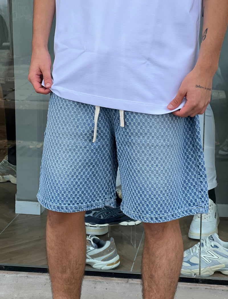 Nammos Over Size Short Jeans | Light Blue