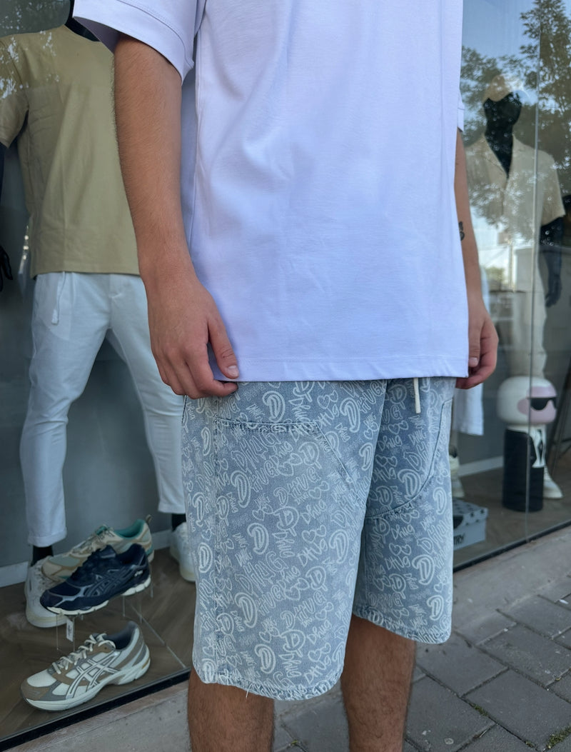 Nammos Over Size Short Jeans | Light Blue